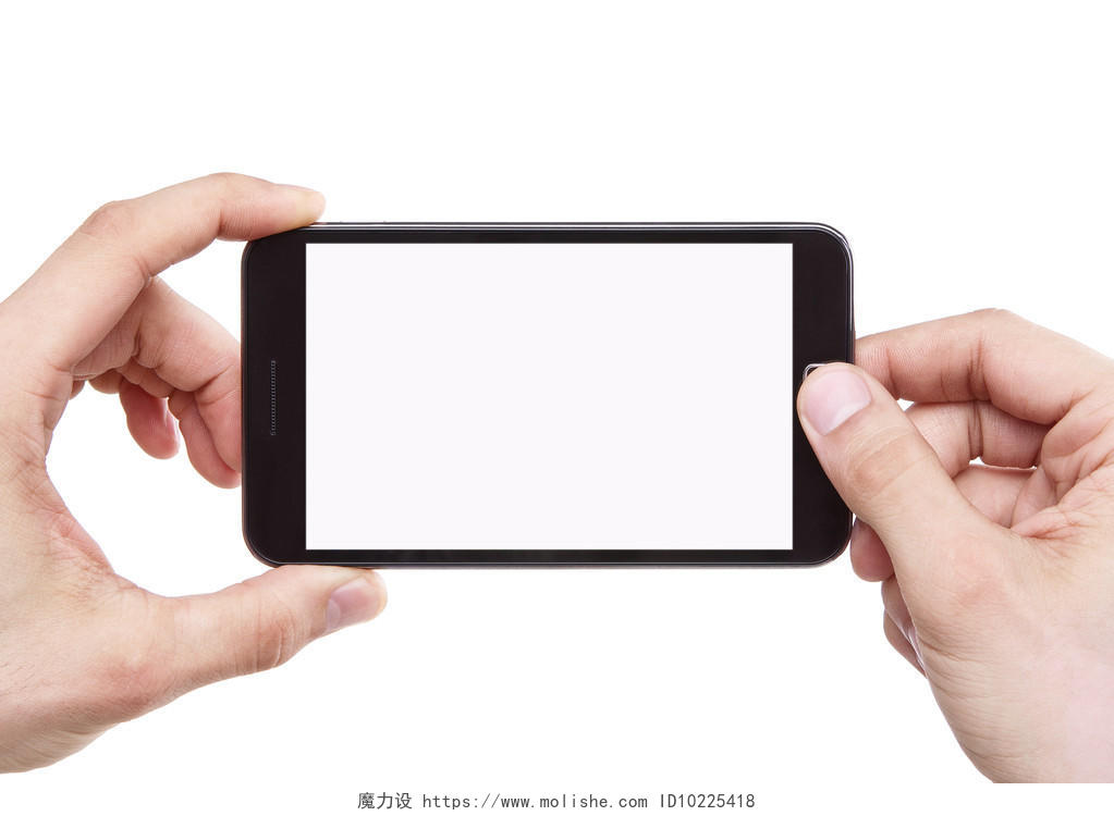 孤立屏幕在白色背景上的智能手机拍照